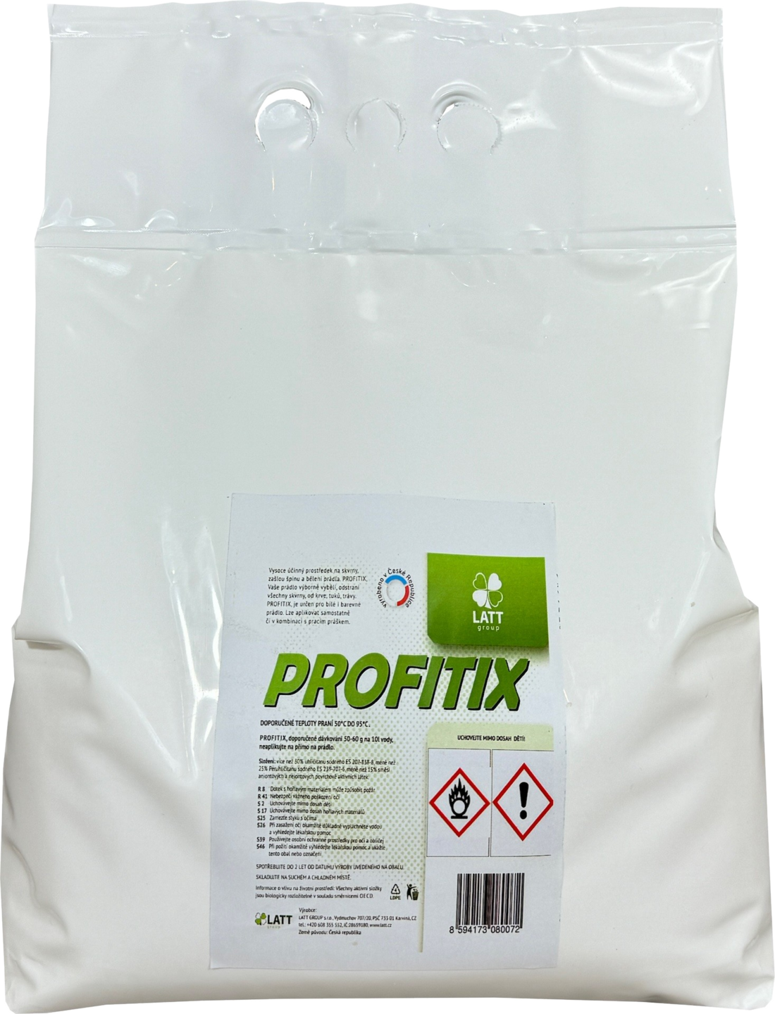 PROFITIX 5 kg – účinný český odstraňovač skvrn z prádla